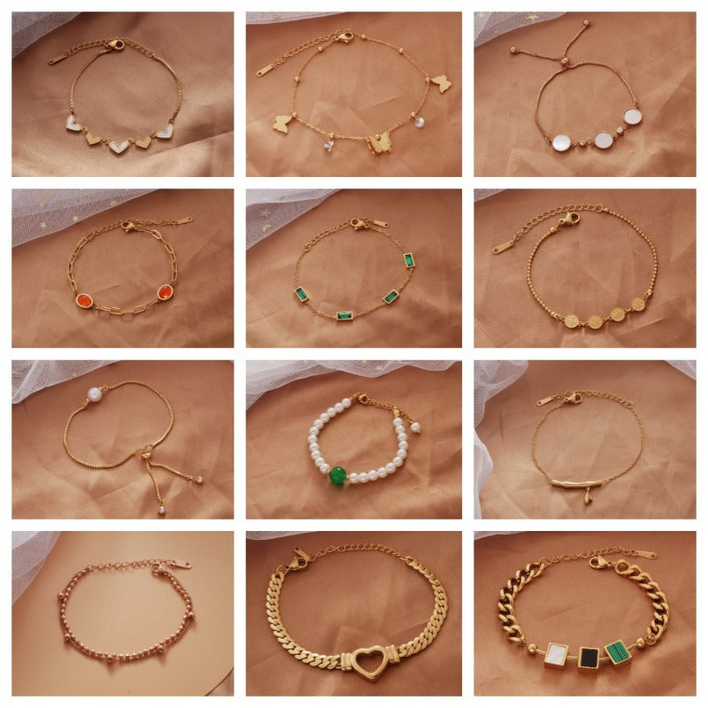 Wholesale Butterfly Titanium Steel Bracelet