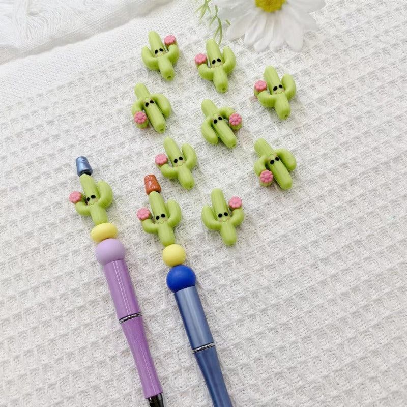 Wholesale 10pcs 3D Silicone Potted Beads