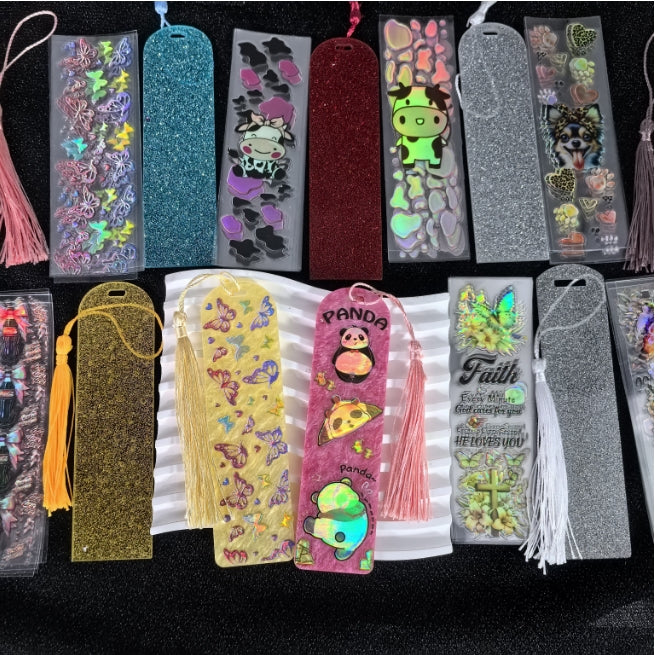 Wholesale Random Holographic Stickers 20/50/100pcs UV DTF Wraps Pen Sticker & Cartoon Random Styles Bookmark Stickers for Crafts Wraps