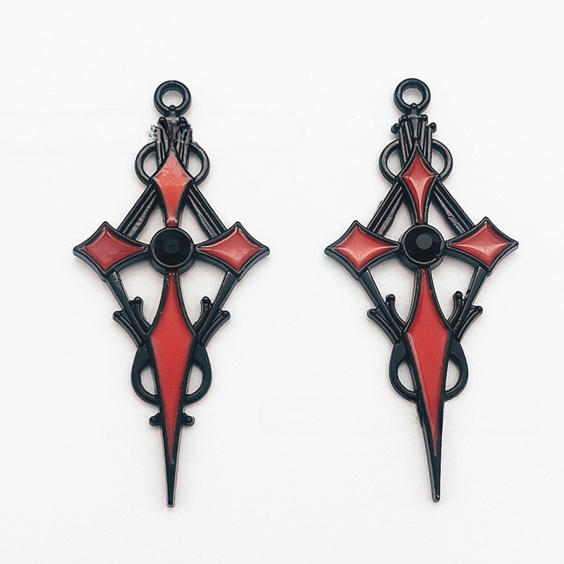 Wholesale 30PCS New Cross Sword DIY Zinc Alloy Pendant