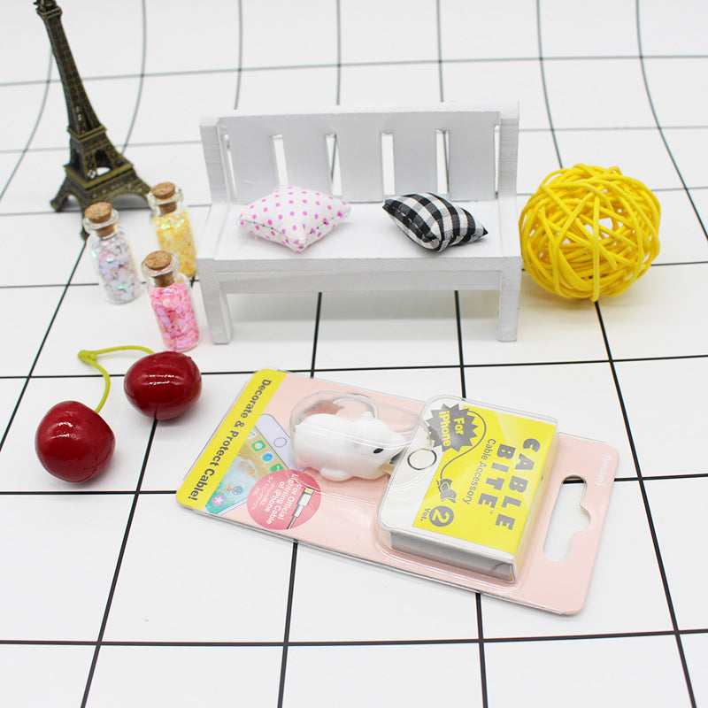 Wholesale Animal Shaped Silicone Cartoon Anti Break Data Cable Protective Cover