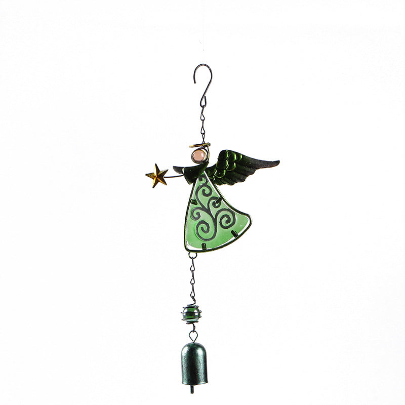 Wholesale Wind Chime Glass Painted Bell Pendant