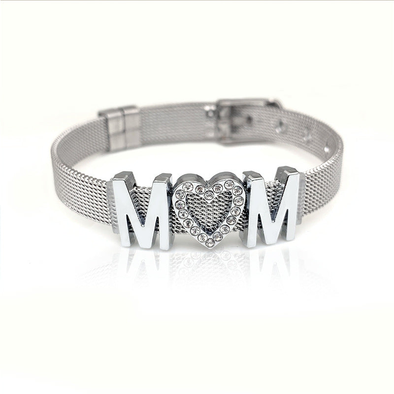 Wholesale Mother's Day Stainless Steel Mesh Watch Chains