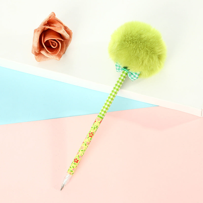 Wholesale Plastic Princess Hairball Ballpoint Pen