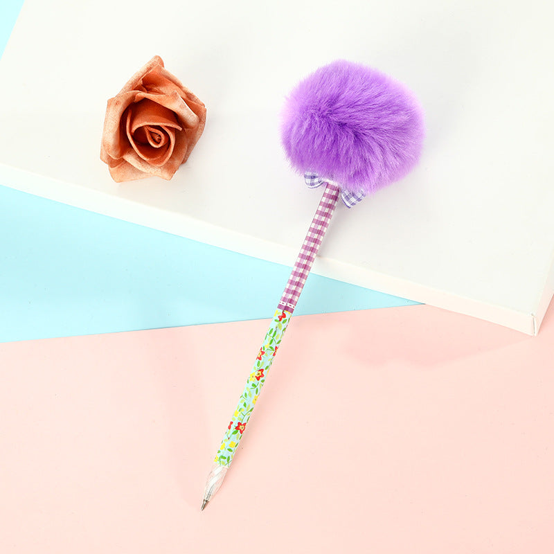 Wholesale Plastic Princess Hairball Ballpoint Pen