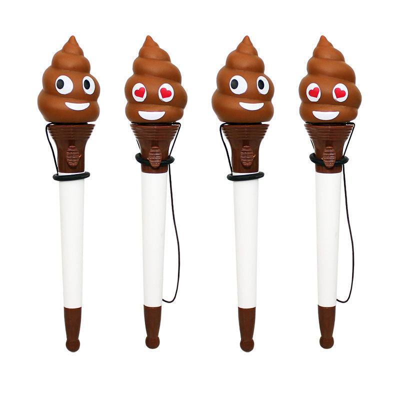 Wholesale Toilet Bouncing Decompression Plastic Ballpoint Pen