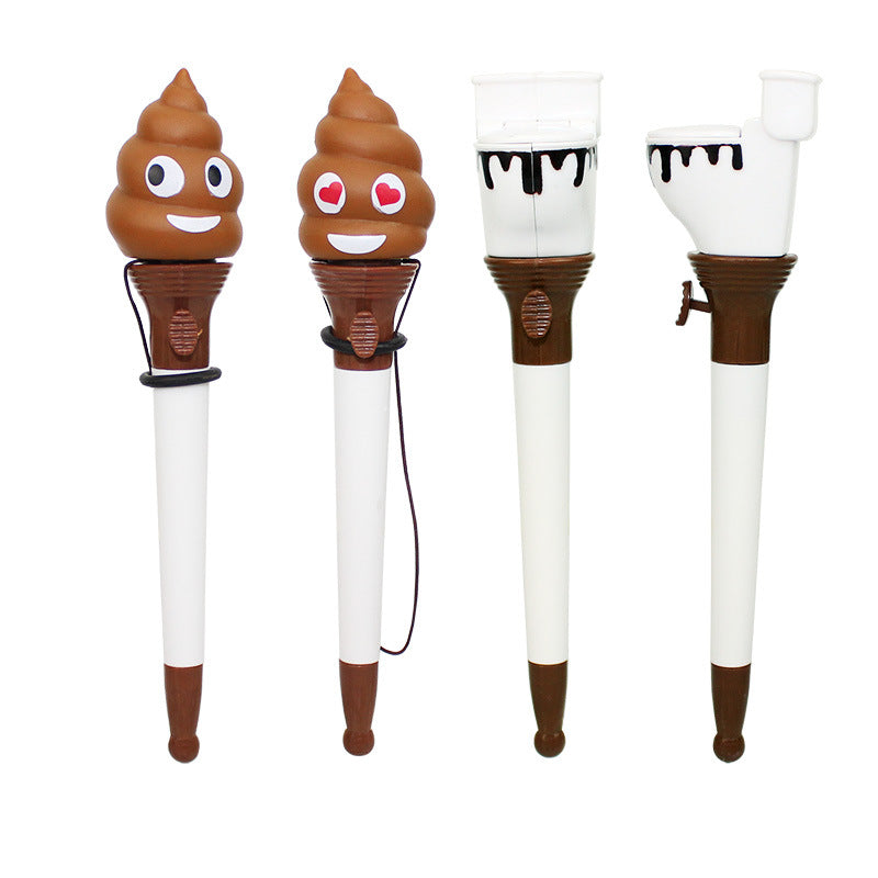 Wholesale Toilet Bouncing Decompression Plastic Ballpoint Pen