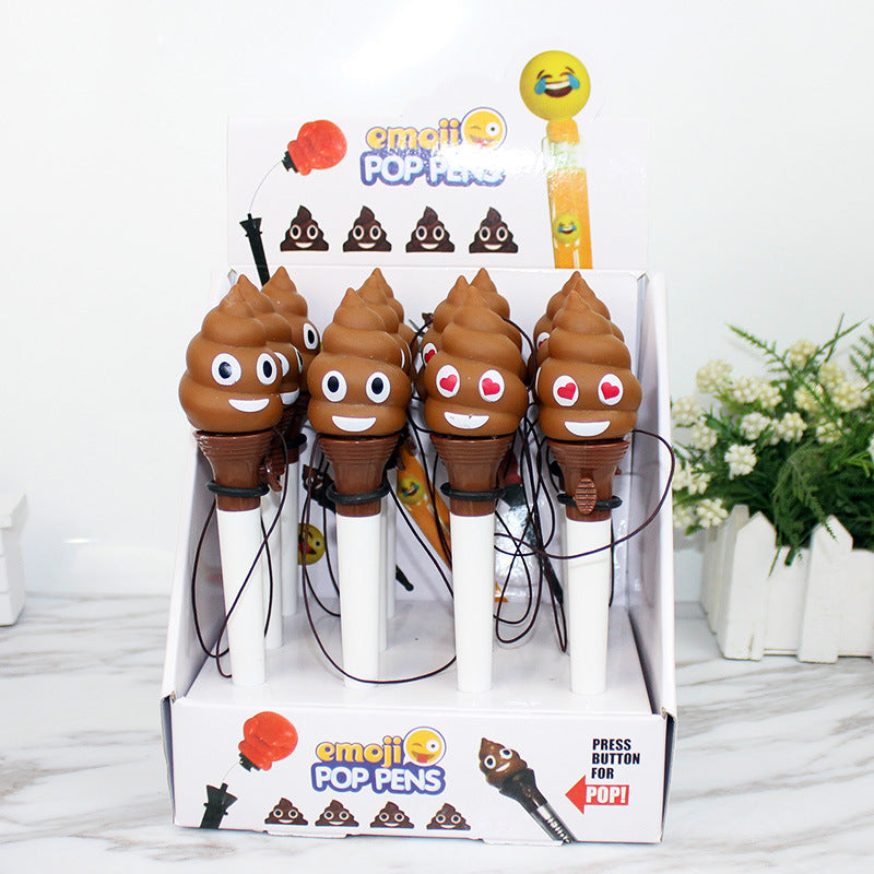 Wholesale Toilet Bouncing Decompression Plastic Ballpoint Pen