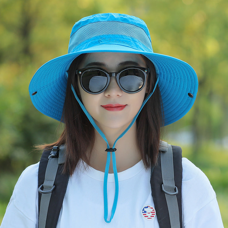 Wholesale Polyester Outdoor Sun Visor Hat Couple Bucket Hat Mountaineering Hat