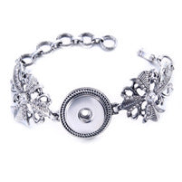 Wholesale 4-piece buckle leather bracelet diy crystal bracelet pendant
