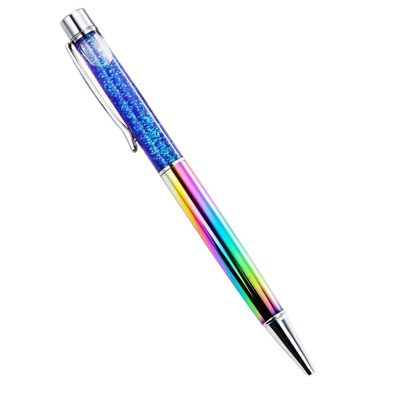Wholesale Gold Powder Oil Pen Metal Ballpoint Pen