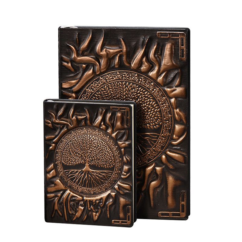 Wholesale Vintage Relief Tree of Life PU A5/A6 Notebook Handbook