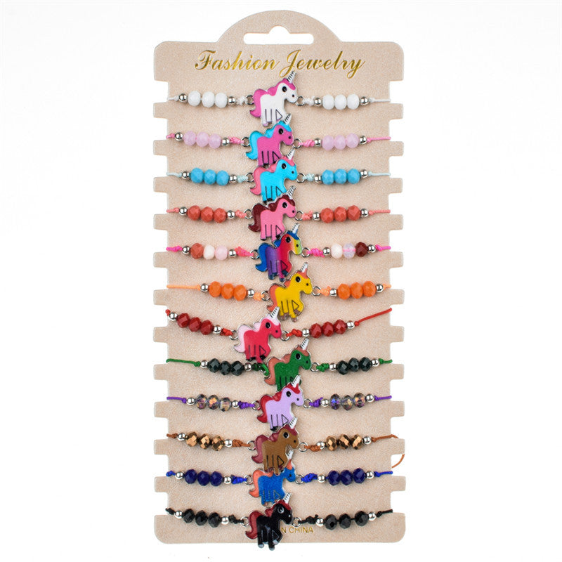 Wholesale Alloy Colored Crystal Bracelets