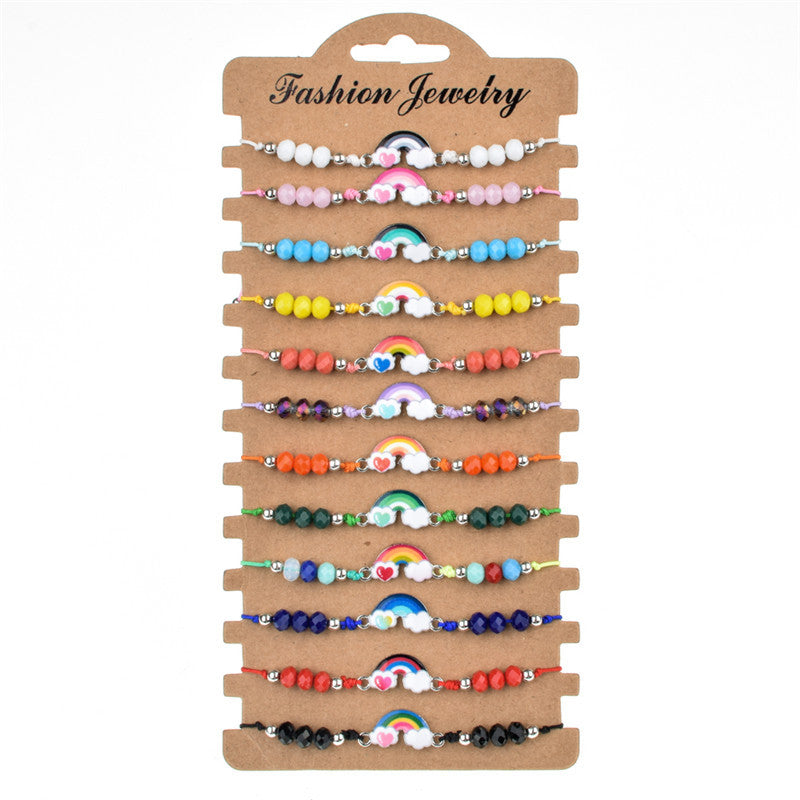 Wholesale Alloy Colored Crystal Bracelets