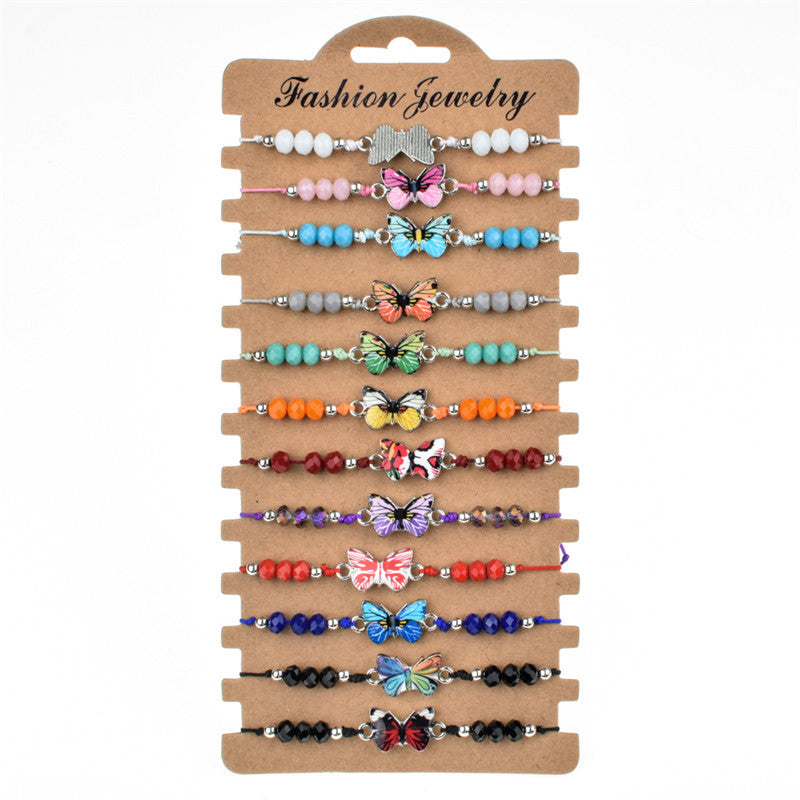 Wholesale Alloy Colored Crystal Bracelets