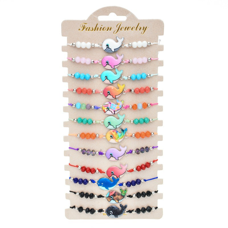 Wholesale Alloy Colored Crystal Bracelets