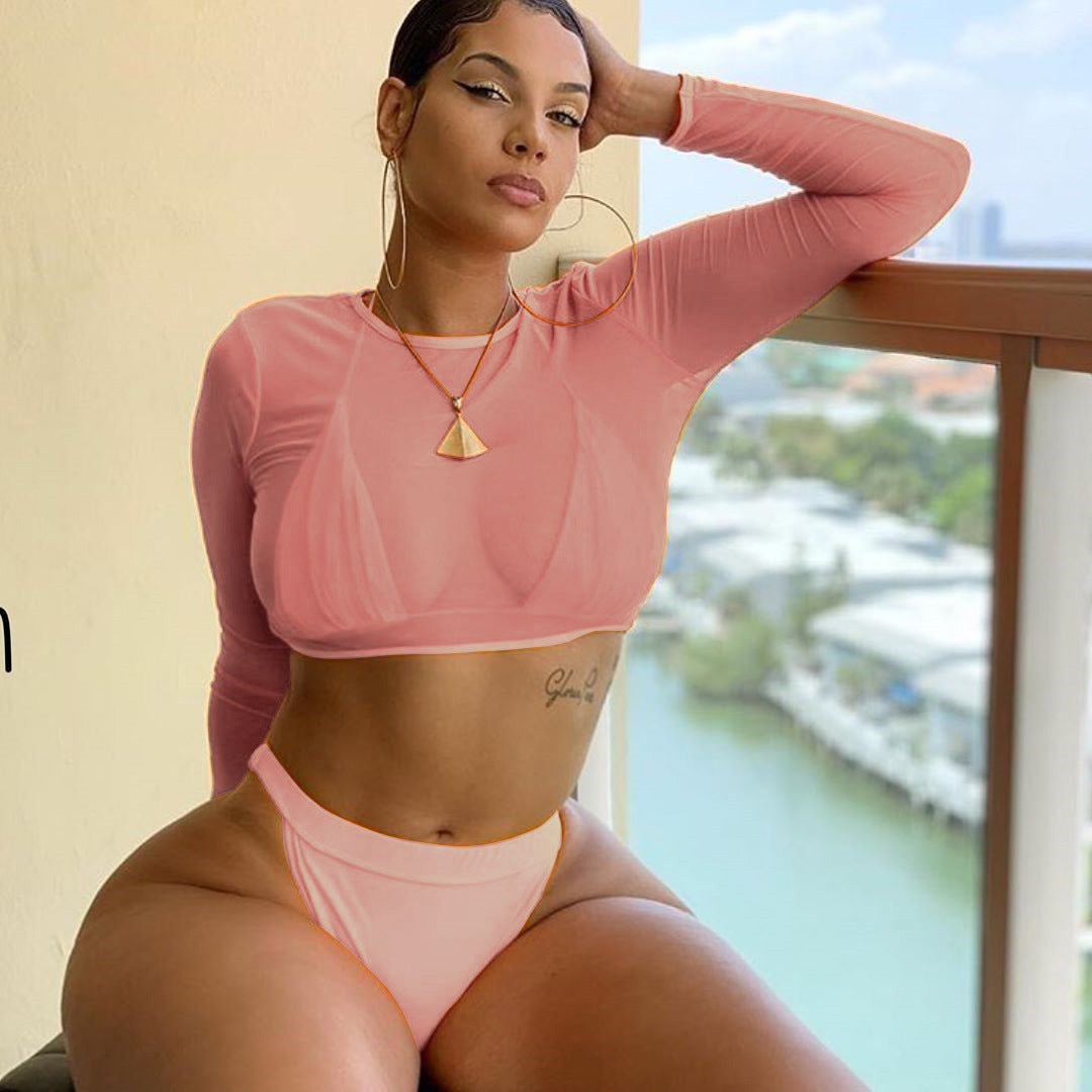 Wholesale Fluorescent Bikini Nylon Swimwear