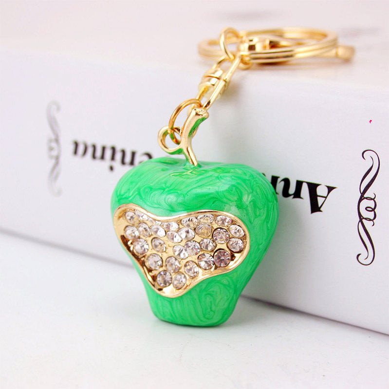 Wholesale Diamond Inlaid Christmas Alloy Keychains