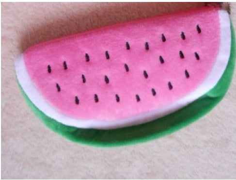 Wholesale Watermelon Shape Canvas Pen Bag