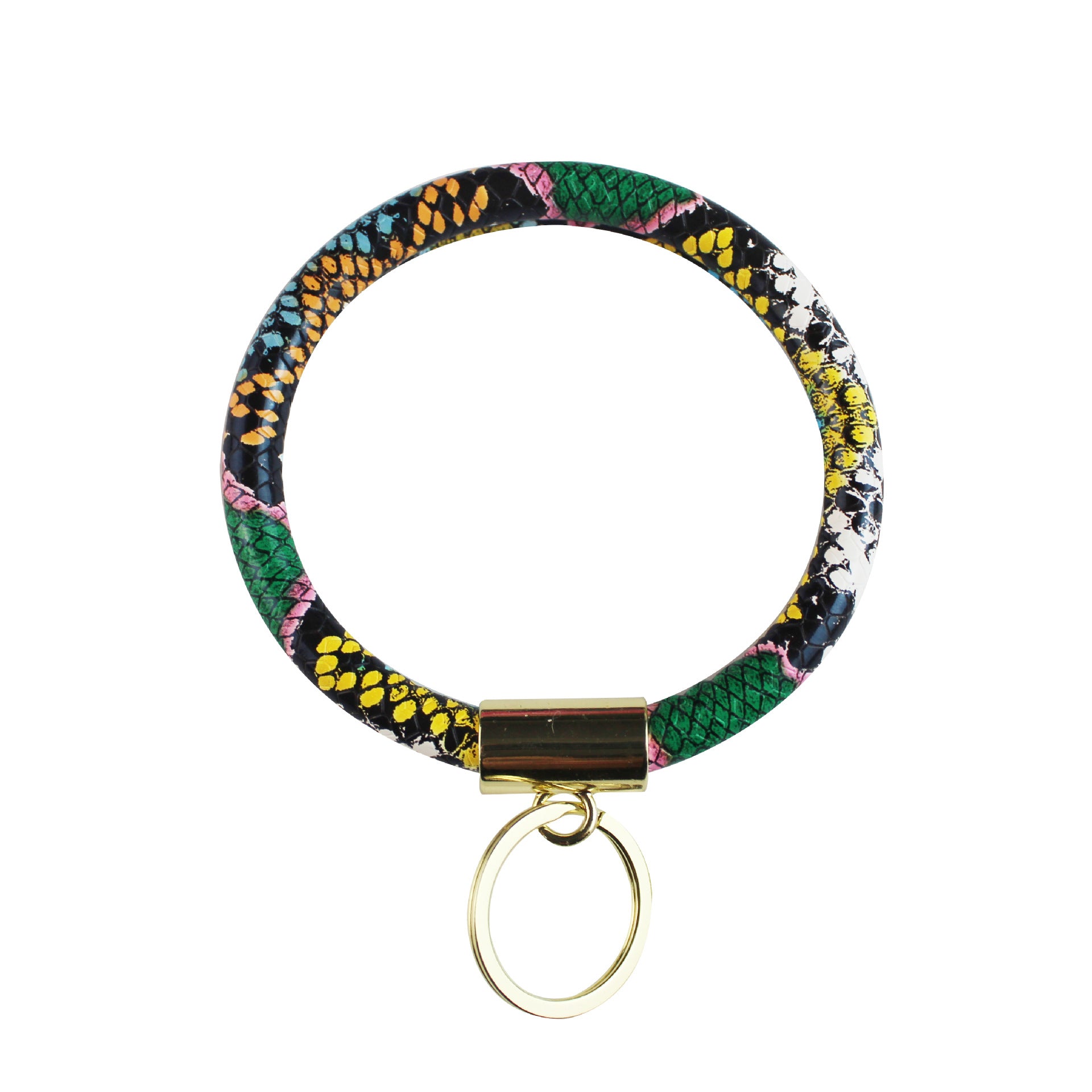 Wholesale Leather Printed Sunflower Wrist Keychain