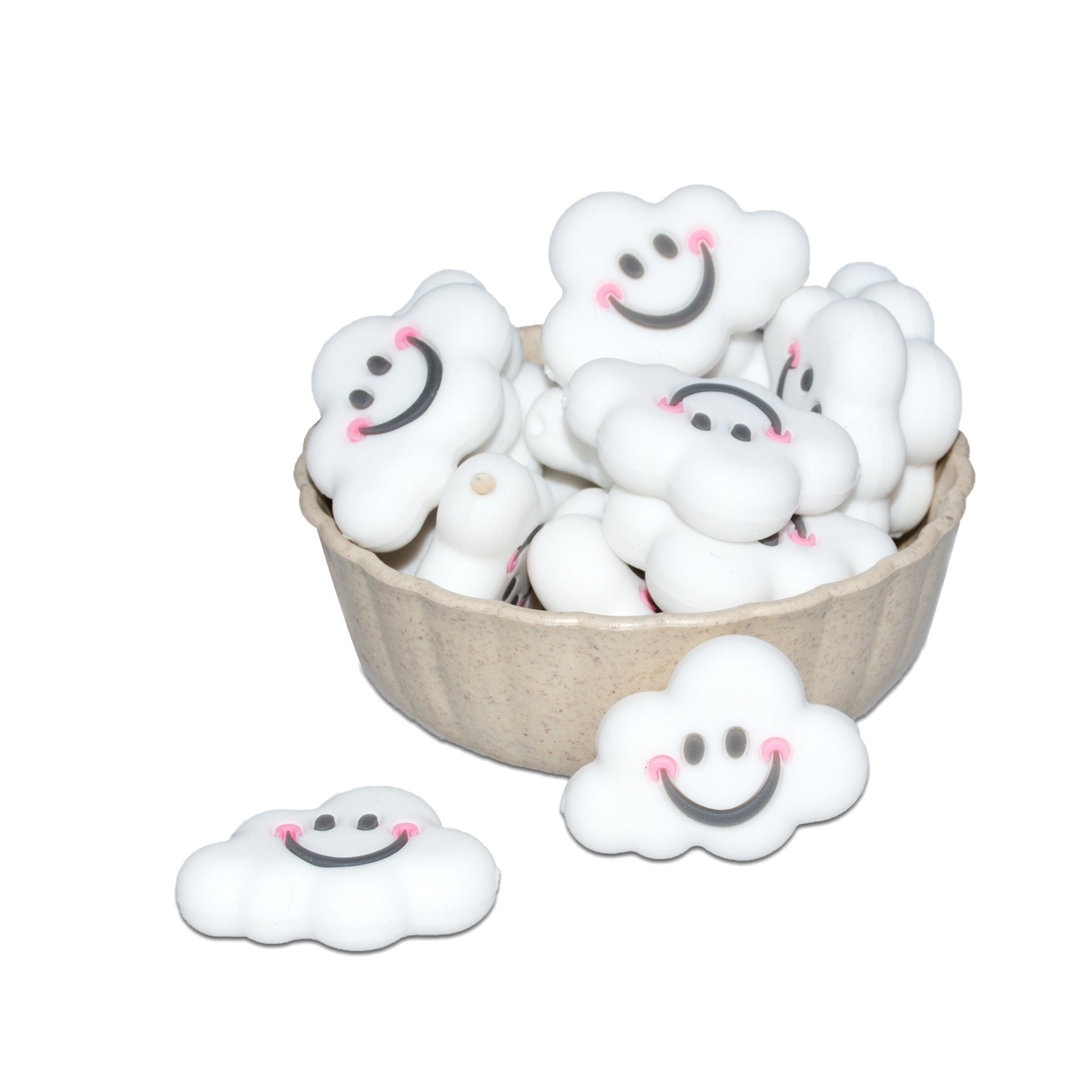 Cuentas de silicona para bebés nubes de 20 piezas al por mayor de 20 piezas