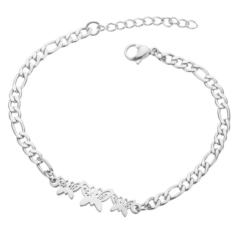 Wholesale Stainless Steel Butterfly Christmas Bracelet