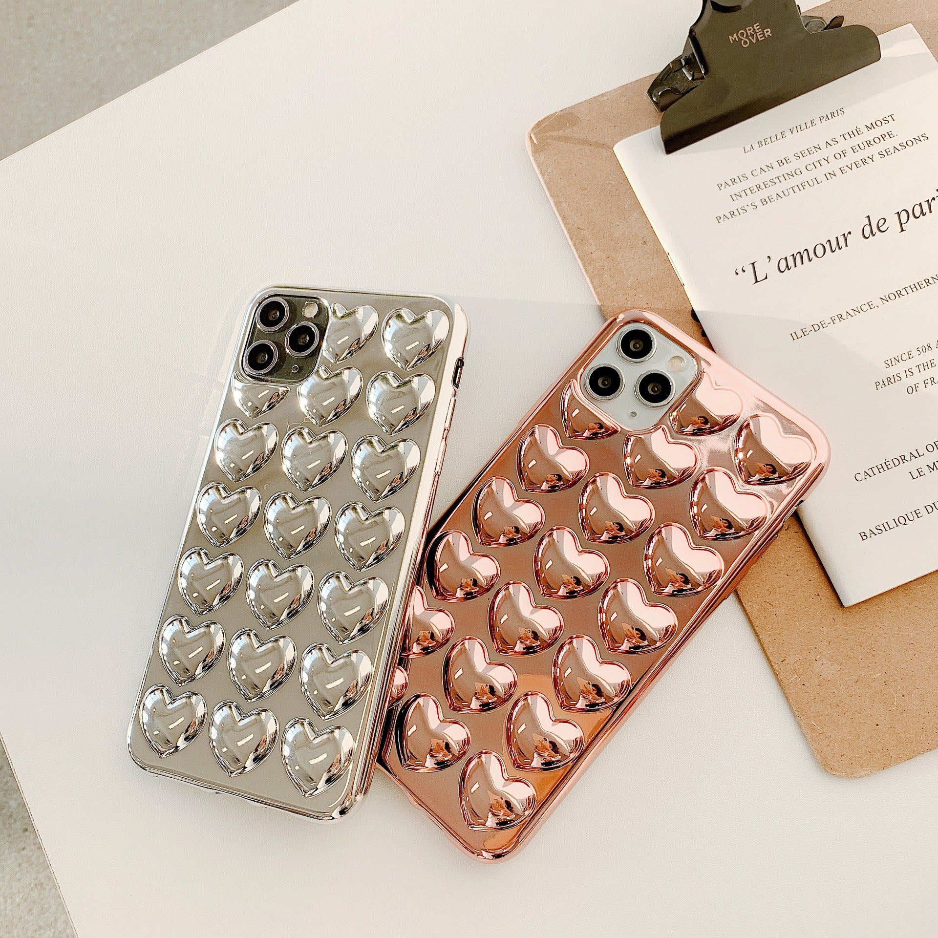 Wholesale Electroplated Three-dimensional Love Phone Cases