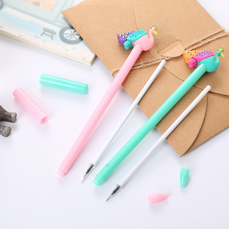 Wholesale Plastic Creative Cartoon Peacock Water Pen