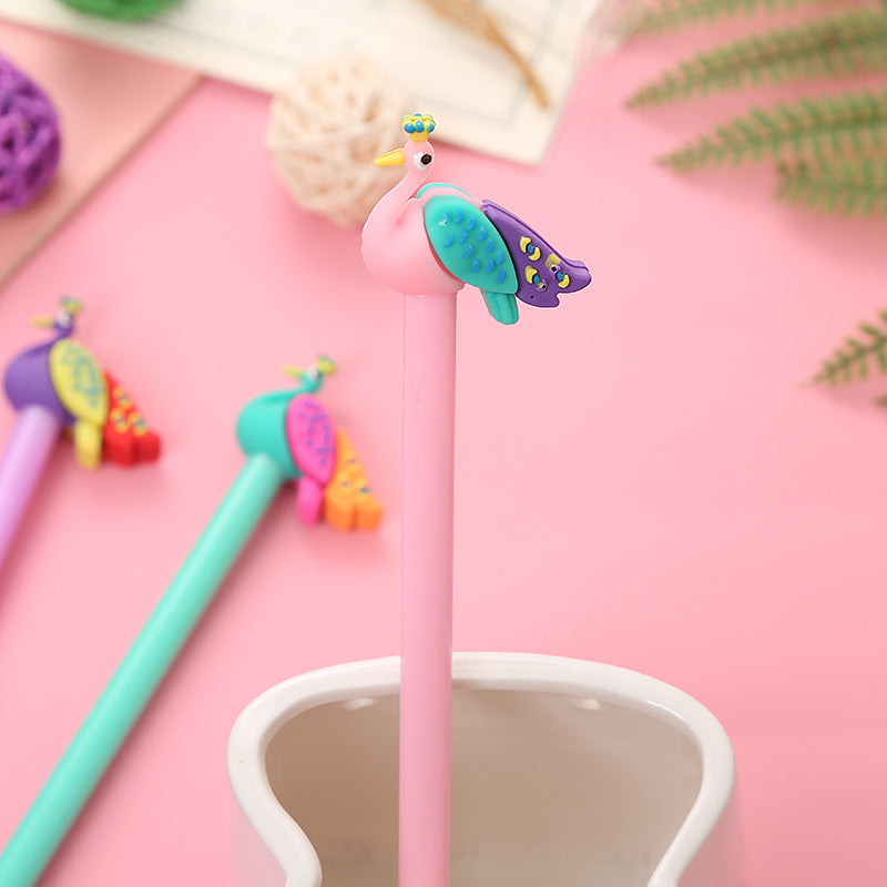 Wholesale Plastic Creative Cartoon Peacock Water Pen