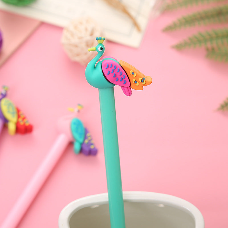Wholesale Plastic Creative Cartoon Peacock Water Pen