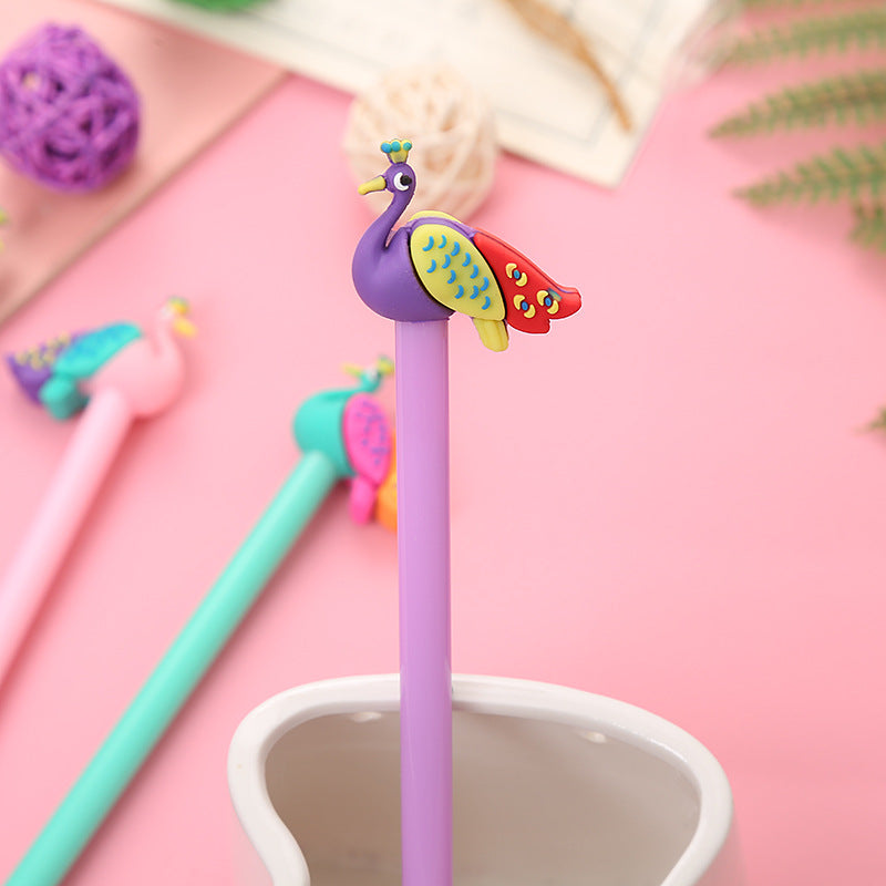 Wholesale Plastic Creative Cartoon Peacock Water Pen