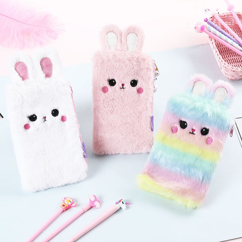 Wholesale New Cartoon Plush Pencil Bag