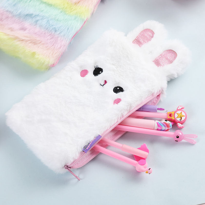 Wholesale New Cartoon Plush Pencil Bag