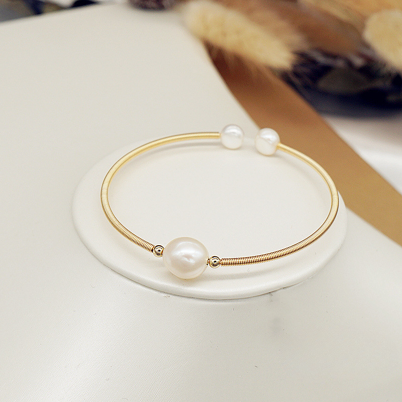 Wholesale Freshwater Pearl Candy Mixed Color Preserved Color Bacelet