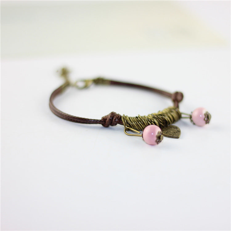 Wholesale couple models multi-color love retro Bracelet