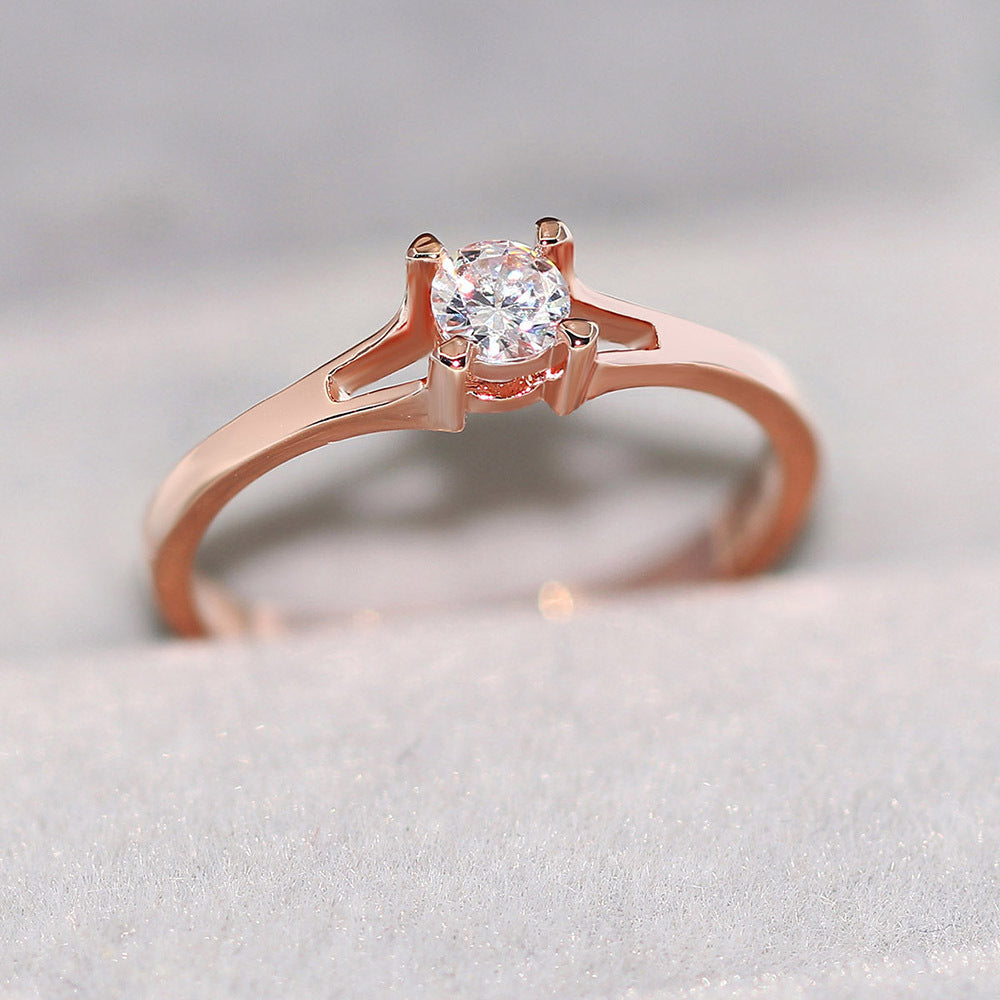 Wholesale Copper Gold Plated Simple Ring