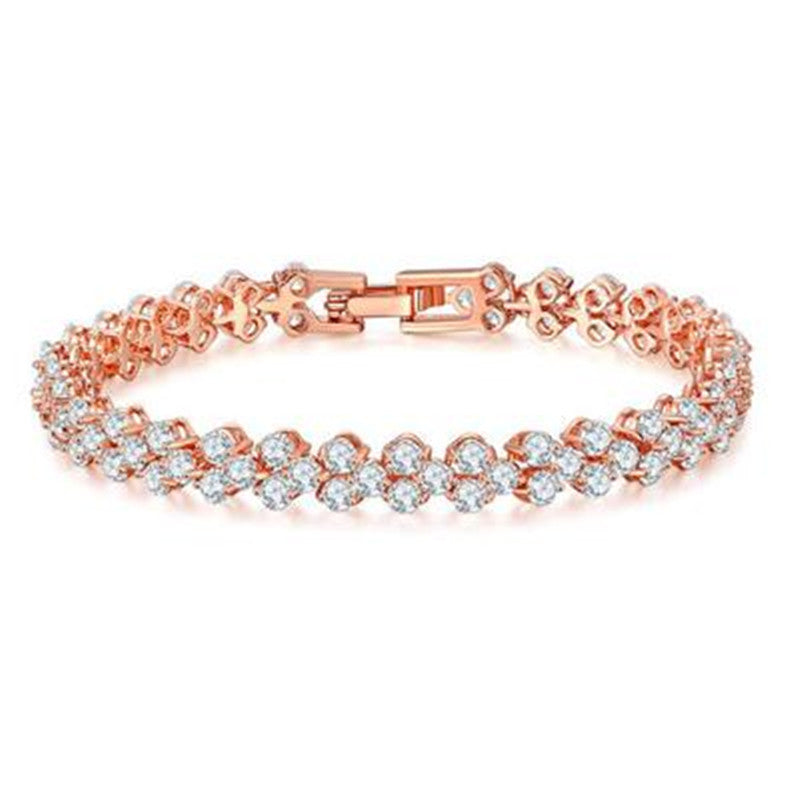 Wholesale Roman Diamond Multilayer Bracelet