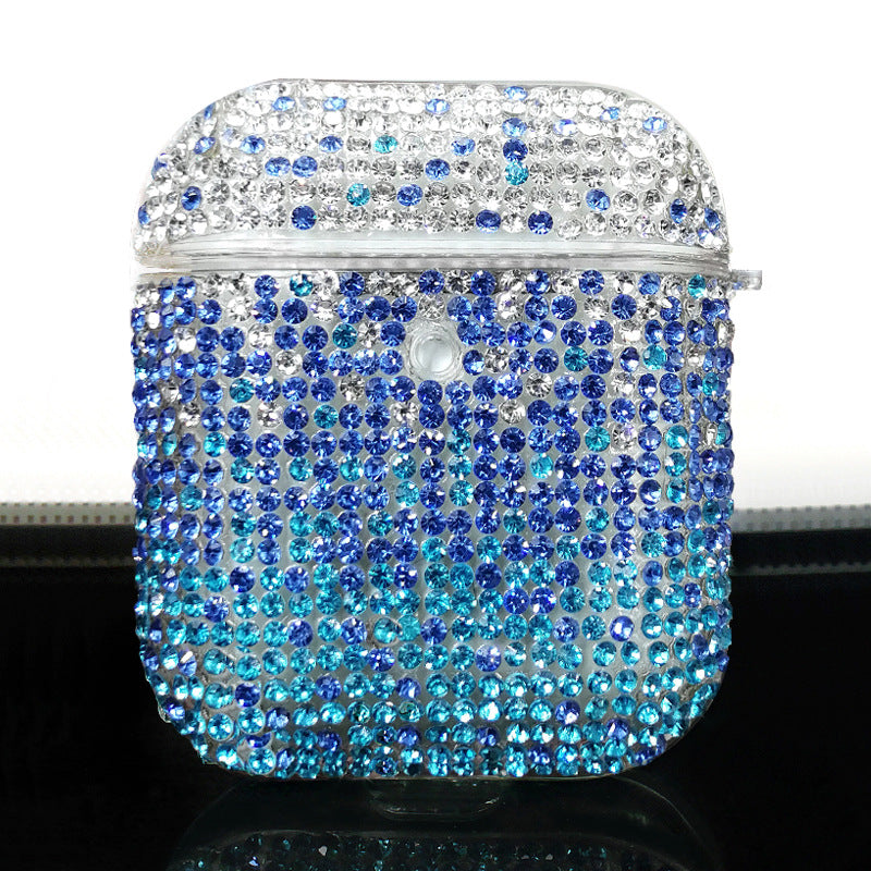 Wholesale TPU Gradient Diamond Embedded Wireless Bluetooth Headphone Cases