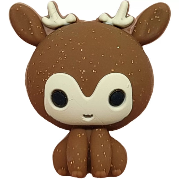 Wholesale 20pcs/pack Christmas Food-grade Cartoon 3D Silicone Beads