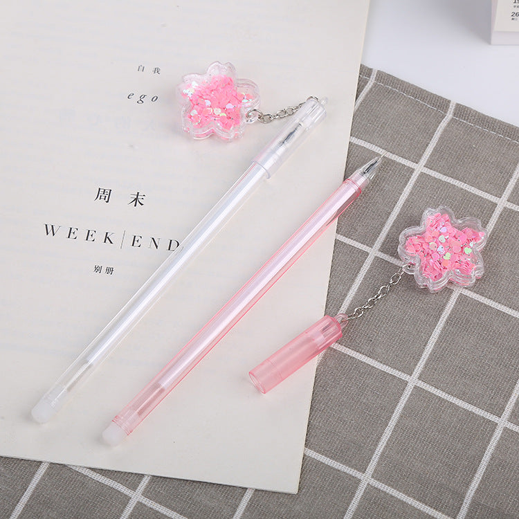 Wholesale Plastic Cherry Blossom Pendant Ballpoint Pen
