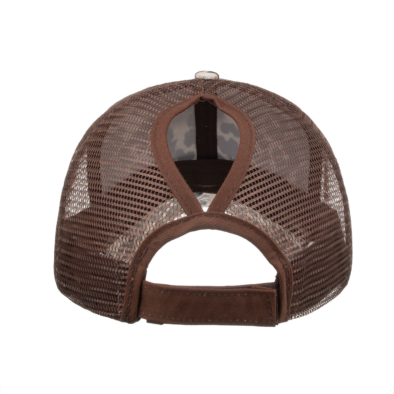 Wholesale Leopard Print Ponytail Mesh Baseball Cap