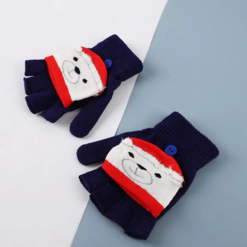 Wholesale 12pcs Christmas Minute Hand Knitted Cashmere Children's Gloves