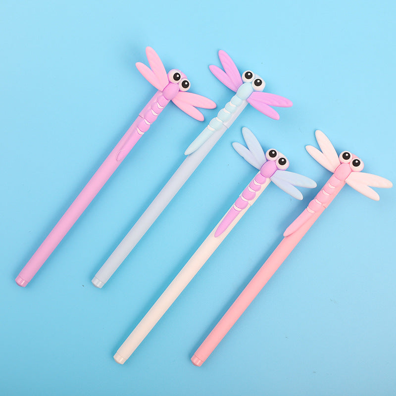 Bolígrafo de gel de libélula de silicona al por mayor