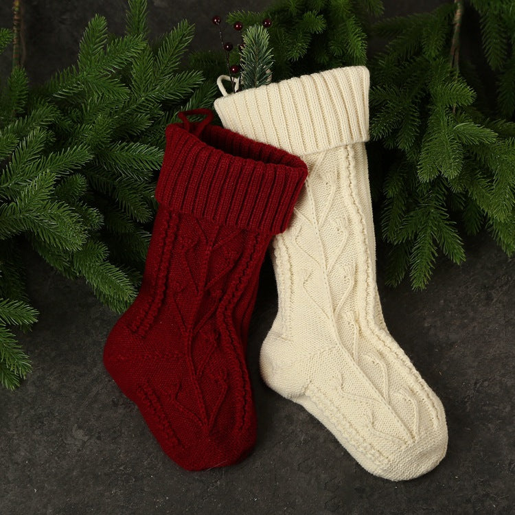 Wholesale Knitting Wool Field Arranging Christmas Gift Candy Bags