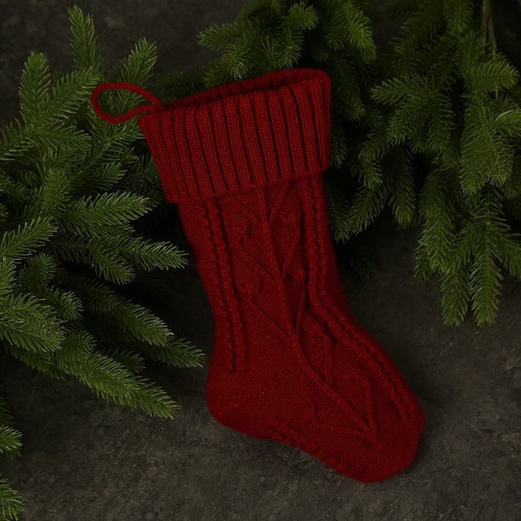 Wholesale Knitting Wool Field Arranging Christmas Gift Candy Bags