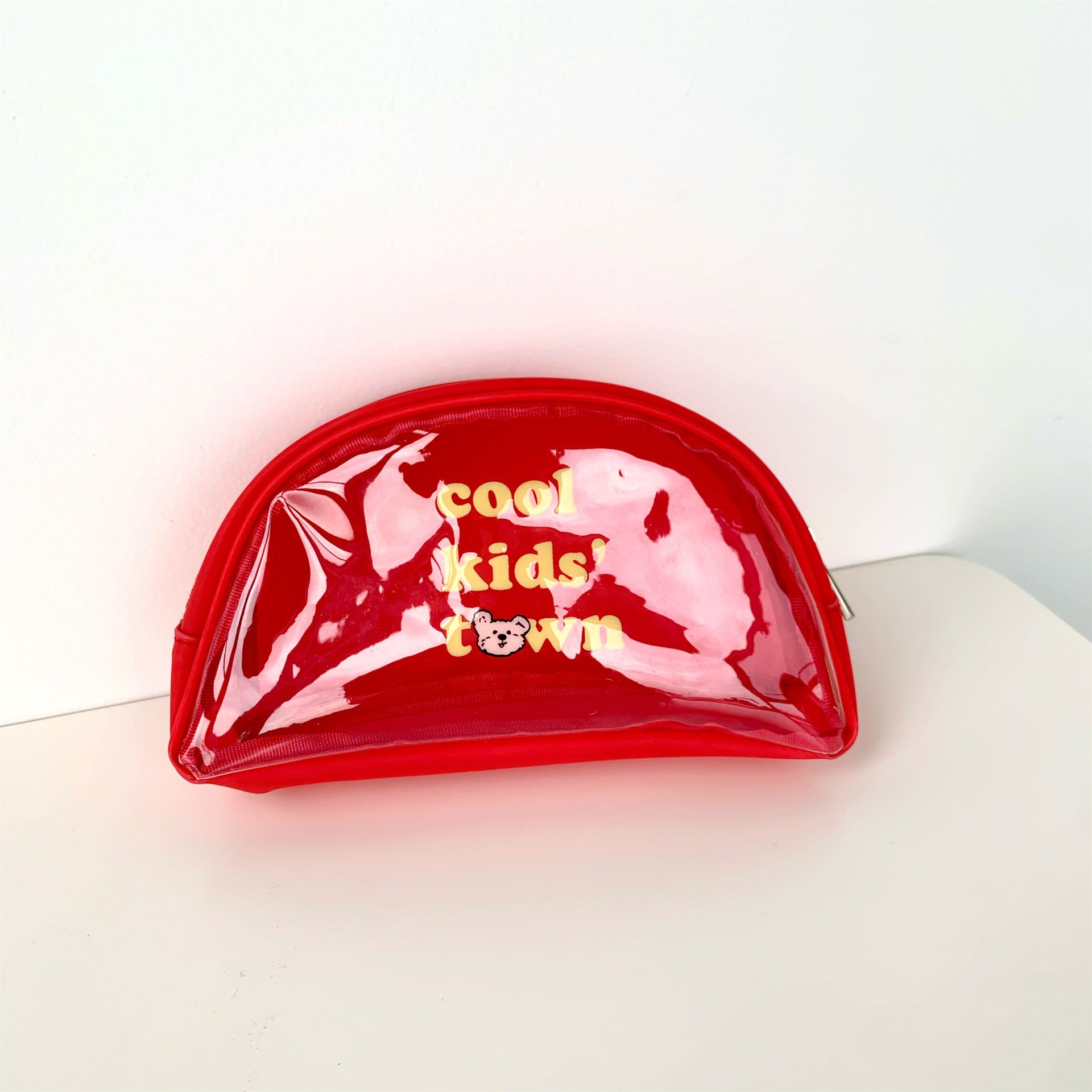 Wholesale PVC Bear Jelly Cosmetic Bag Cartoon Transparent Storage
