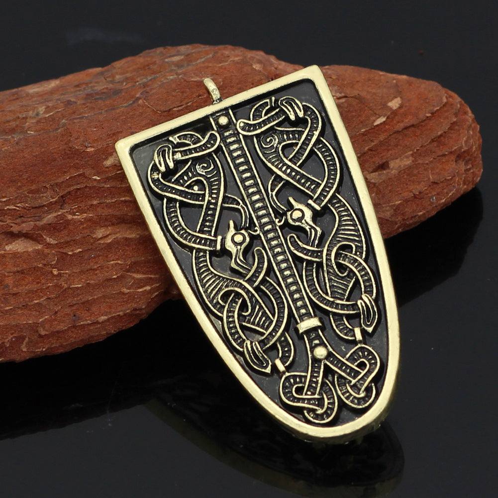 Wholesale Viking Rune Odin Celtic Wolf Odin Brooch