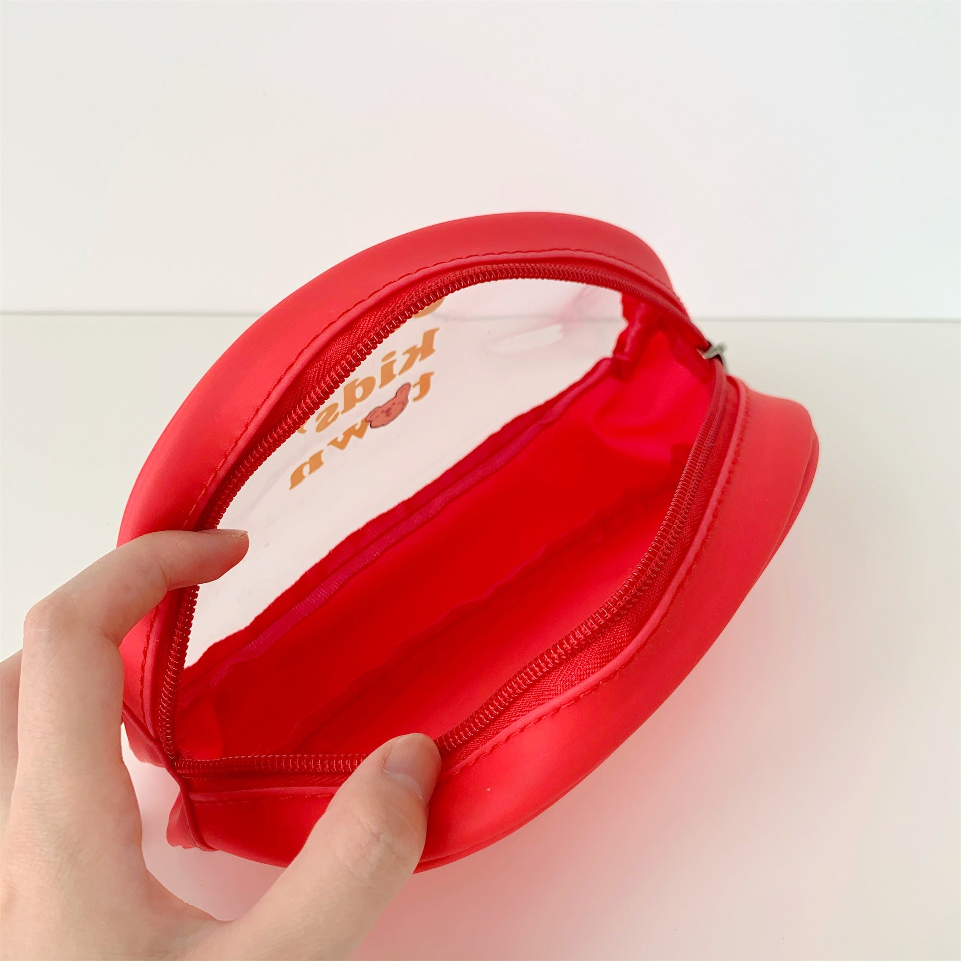 Wholesale PVC Bear Jelly Cosmetic Bag Cartoon Transparent Storage
