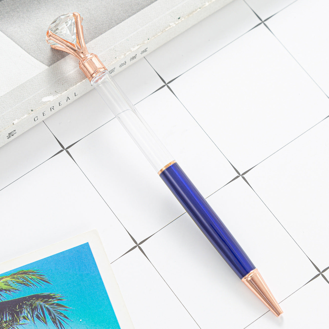 Wholesale Large Diamond DIY Empty Tube Metal Ballpoint Pen