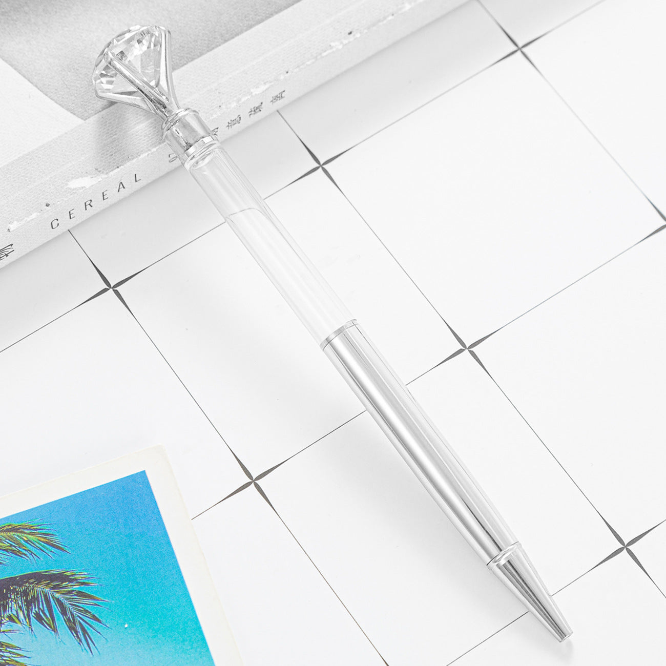 Wholesale Large Diamond DIY Empty Tube Metal Ballpoint Pen